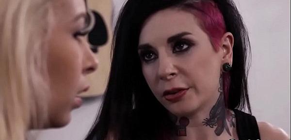  Lesbian sexfest full of fingerbanging with Joanna Angel and Carmen Caliente